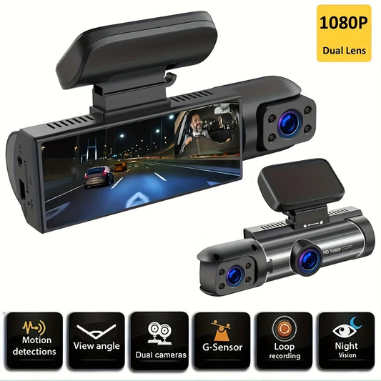 Dash Cam z podwójną kamerą 1080P